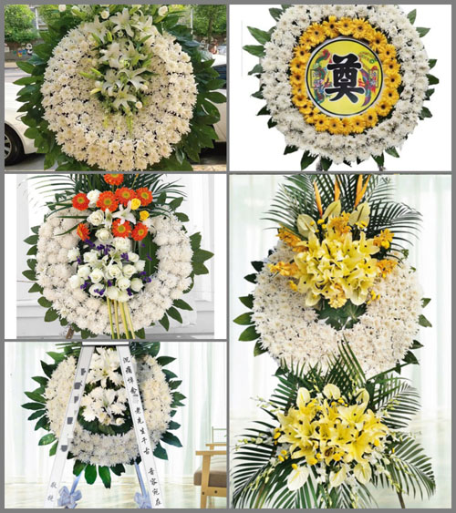 广东广州市花都区狮岭镇新庄村花圈速递